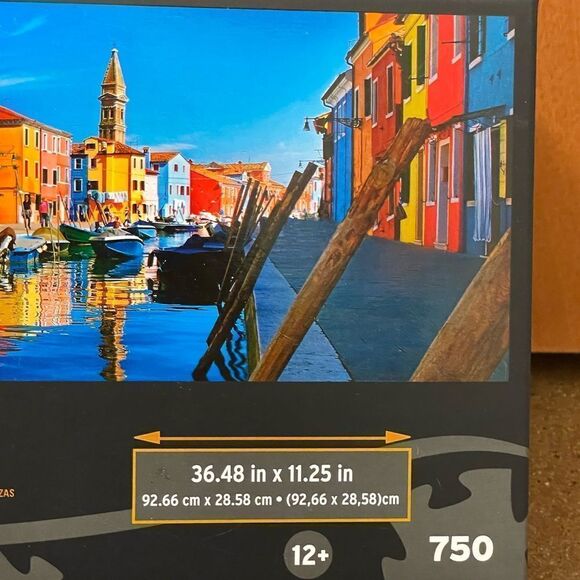 Mega Puzzles Vibrant 750 Piece Puzzle of Venice, Burano  Island, Italy - Picture 4 of 10